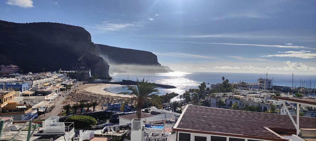 Pensión Playa Puerto De Mogan Bagian luar foto