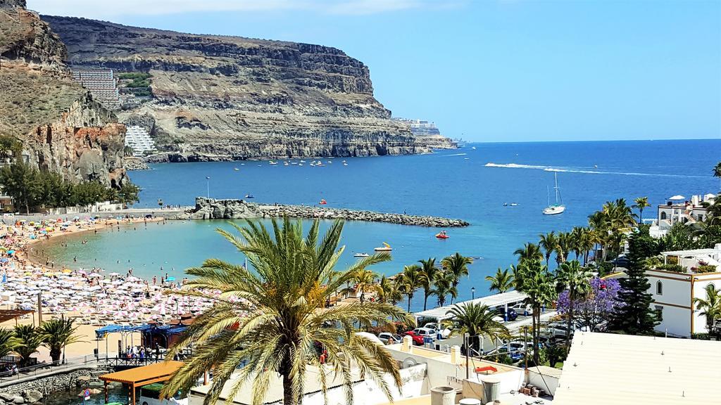 Pensión Playa Puerto De Mogan Bagian luar foto