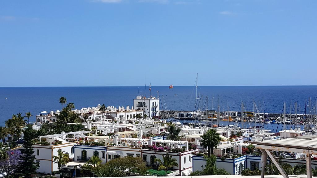 Pensión Playa Puerto De Mogan Bagian luar foto