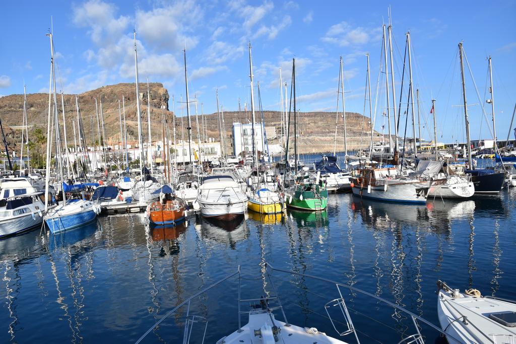 Pensión Playa Puerto De Mogan Bagian luar foto