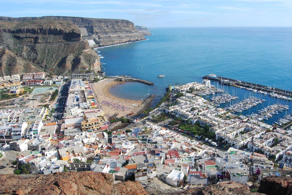 Pensión Playa Puerto De Mogan Bagian luar foto