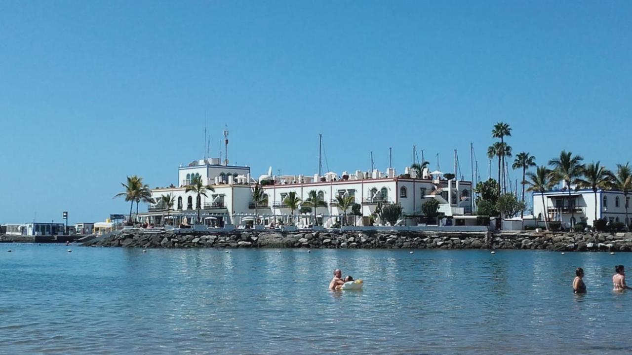 Pensión Playa Puerto De Mogan Bagian luar foto