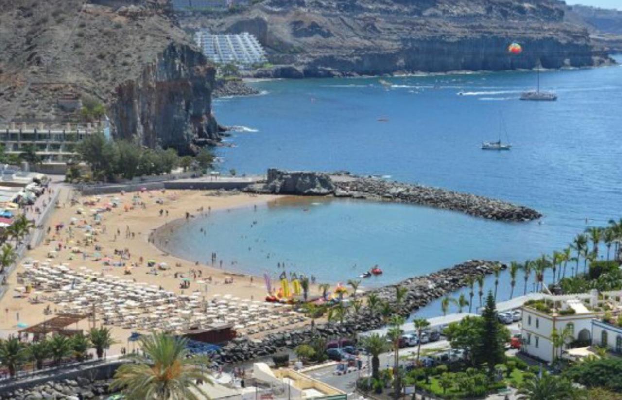 Pensión Playa Puerto De Mogan Bagian luar foto